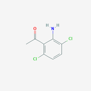 molecular formula C8H7Cl2NO B8417919 1-(2-Amino-3,6-dichloro-phenyl)-ethanone 