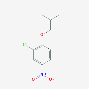 molecular formula C10H12ClNO3 B8417930 2-Chloro-1-isobutoxy-4-nitro-benzene 