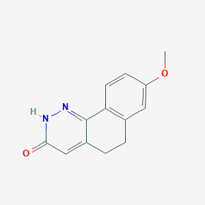 molecular formula C13H12N2O2 B8417939 8-Methoxy-5,6-dihydrobenzo[h]cinnoline-3(2H)-one 