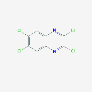 molecular formula C9H4Cl4N2 B8418016 5-Methyl-2,3,6,7-tetrachloroquinoxaline 