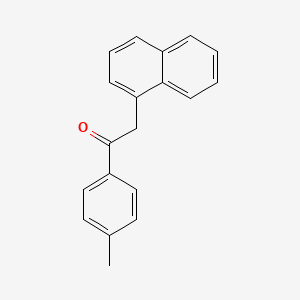 molecular formula C19H16O B8418056 1-(4-Methylphenyl)-2-naphthalen-1-ylethanone 