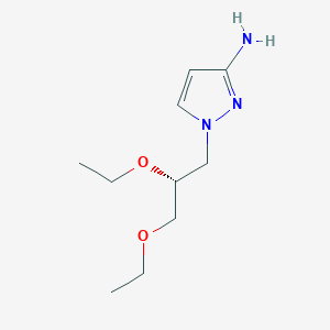 molecular formula C10H19N3O2 B8418062 1-((R)-2,3-diethoxy-propyl)-1H-pyrazol-3-ylamine 
