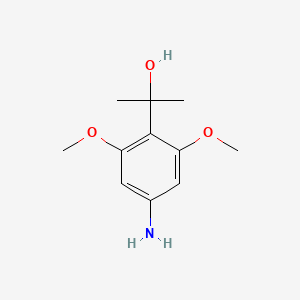 molecular formula C11H17NO3 B8418075 2-(4-Amino-2,6-dimethoxy-phenyl)-propan-2-ol 