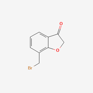 molecular formula C9H7BrO2 B8418127 7-bromomethylbenzofuran-3(2H)-one 