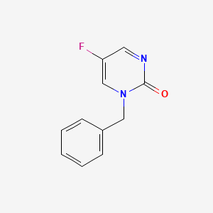 molecular formula C11H9FN2O B8418258 1-Benzyl-5-fluoropyrimid-2-one 