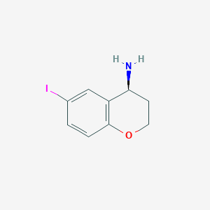 molecular formula C9H10INO B8418259 (4S)-6-iodochroman-4-amine 