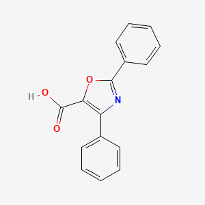 molecular formula C16H11NO3 B8418282 2,4-Diphenyl-oxazole-5-carboxylic acid CAS No. 23000-16-0