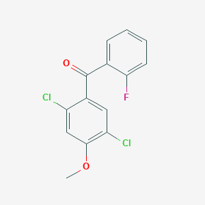 2,5-Dichloro-4-(2-fluorobenzoyl)anisole