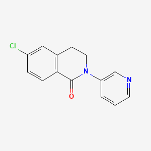 6-Chloro-2-pyridin-3-yl-3,4-dihydro-2H-isoquinolin-1-one