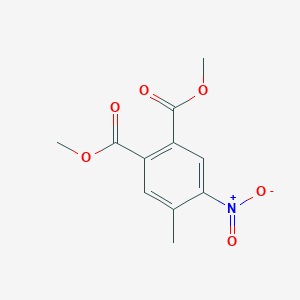 molecular formula C11H11NO6 B8418336 Dimethyl 4-methyl-5-nitrophthalate CAS No. 167992-81-6