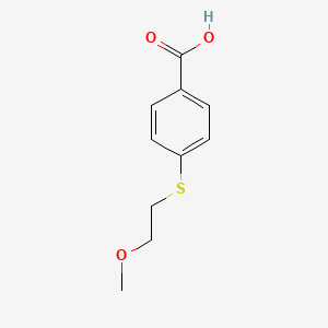molecular formula C10H12O3S B8418347 4-(2-Methoxy-ethylsulfanyl)-benzoic acid 