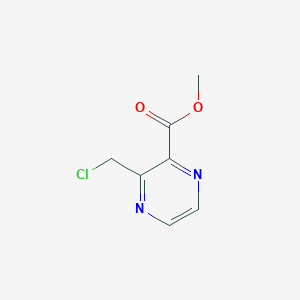 molecular formula C7H7ClN2O2 B8418362 Methyl 3-chloromethylpyrazine-2-carboxylate 