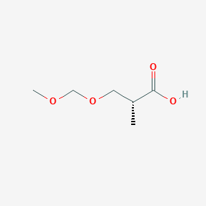 molecular formula C6H12O4 B8418395 (R)-3-(methoxymethoxy)-2-methylpropanoic acid 