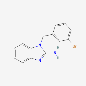 molecular formula C14H12BrN3 B8418443 1-(3-Bromo-benzyl)-1,3-dihydro-benzoimidazol-2-ylideneamine 