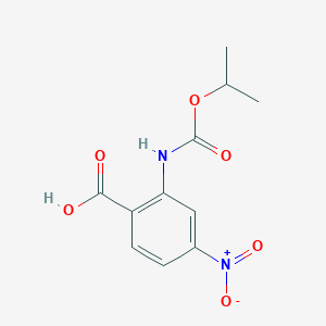 molecular formula C11H12N2O6 B8418575 2-Carboisopropoxyamino-4-nitrobenzoic acid 