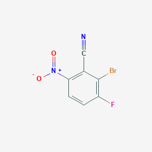 molecular formula C7H2BrFN2O2 B8418583 2-Bromo-3-fluoro-6-nitrobenzonitrile 