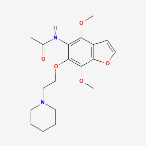 5-Acetamido 4,7-dimethoxy 6-piperidinoethoxy benzofuran
