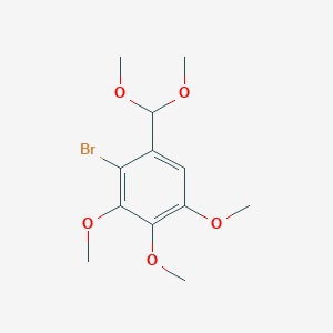molecular formula C12H17BrO5 B8418646 2-Bromo-3,4,5-trimethoxybenzaldehyde dimethylacetal 