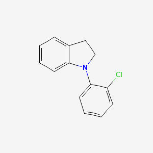 molecular formula C14H12ClN B8418667 1-(2-Chlorophenyl)-3H-indole 