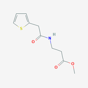 molecular formula C10H13NO3S B8418729 N-(2-thienylacetyl)-beta-alanine, methyl ester 