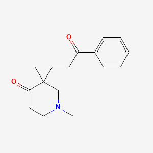 1,3-Dimethyl-3-(3-oxo-3-phenyl-propyl)-piperidin-4-one