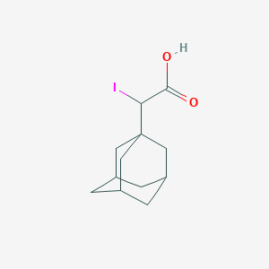 molecular formula C12H17IO2 B8418749 Adamantan-1-yl-iodo-acetic acid 