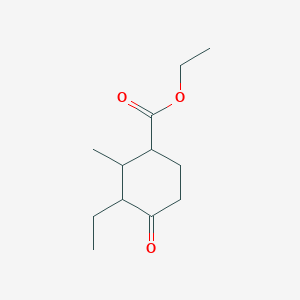 molecular formula C12H20O3 B8418800 Ethyl 2-methyl-3-ethyl-4-ketocyclohexanecarboxylate 