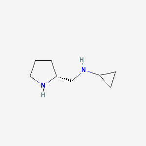 molecular formula C8H16N2 B8418806 cyclopropyl-(R)-1-pyrrolidin-2-ylmethyl-amine 