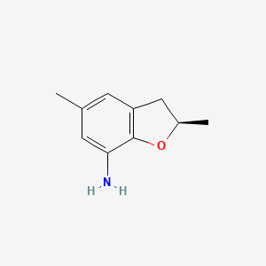 molecular formula C10H13NO B8418823 (R)-2,5-dimethyl-2,3-dihydrobenzofuran-7-amine 