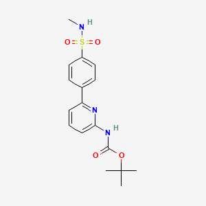 molecular formula C17H21N3O4S B8418831 tert-butyl 6-(4-(N-methylsulfamoyl)phenyl)pyridin-2-ylcarbamate 