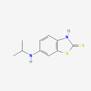 molecular formula C10H12N2S2 B8418859 6-Isopropylamino-1,3-benzothiazole-2-thiol 