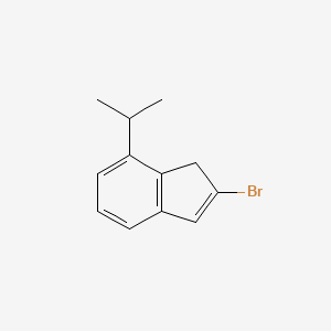 molecular formula C12H13Br B8418863 7-Isopropyl-2-bromo-indene 