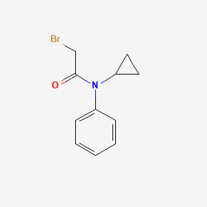 molecular formula C11H12BrNO B8418902 2-bromo-N-cyclopropyl-N-phenyl-acetamide 