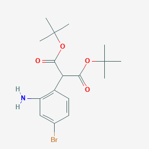 2-(2-Amino-4-bromo-phenyl)-malonic acid di-tert-butyl ester