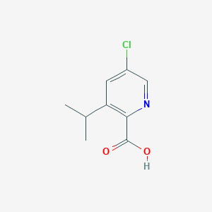molecular formula C9H10ClNO2 B8418966 5-Chloro-3-isopropylpicolinic acid 