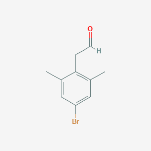 molecular formula C10H11BrO B8418974 2-(4-Bromo-2,6-dimethylphenyl)acetaldehyde 