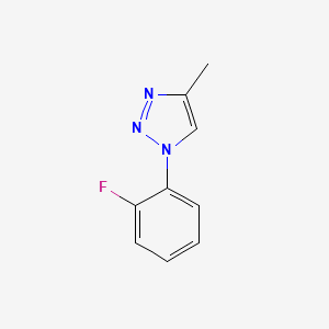 molecular formula C9H8FN3 B8419014 1-(2-Fluorophenyl)-4-methyl-1H-1,2,3-triazole 