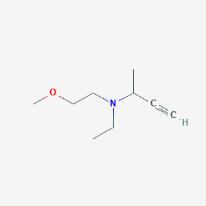 molecular formula C9H17NO B8419029 Ethyl-(2-methoxy-ethyl)-(1-methyl-prop-2-ynyl)-amine 