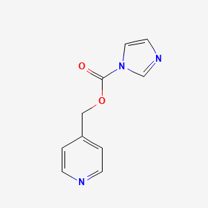 molecular formula C10H9N3O2 B8419046 (pyridin-4-yl)methyl 1H-imidazole-1-carboxylate 