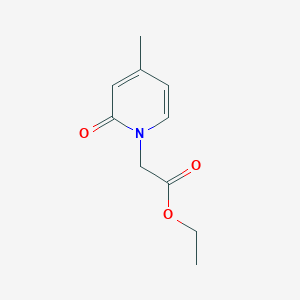 molecular formula C10H13NO3 B8419088 (4-Methyl-2-oxo-2H-pyridin-1-yl)-acetic acid ethyl ester 