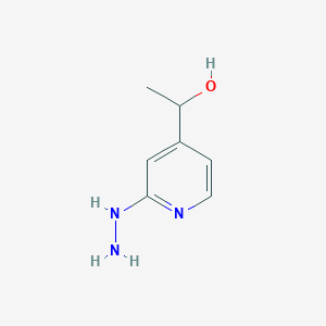 1-(2-Hydrazinopyridin-4-yl)ethanol