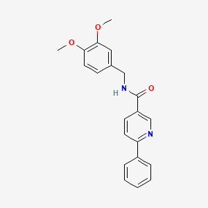 N-(3,4-dimethoxybenzyl)-6-phenylnicotinamide