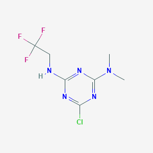2-Chloro-4-dimethylamino-6-(2,2,2-trifluoroethylamino)-s-triazine