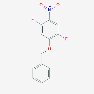 molecular formula C13H9F2NO3 B8419174 1-(Benzyloxy)-2,5-difluoro-4-nitrobenzene 