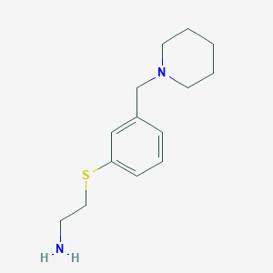 molecular formula C14H22N2S B8419211 2-(3-Piperidinomethylthiophenoxy)ethylamine 