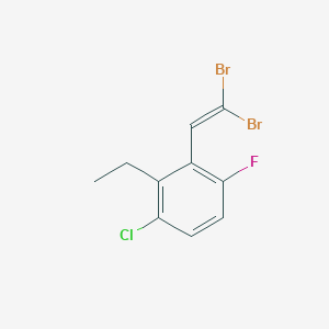 1-Chloro-3-(2,2-dibromo-vinyl)-2-ethyl-4-fluoro-benzene