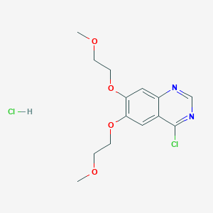 molecular formula C14H18Cl2N2O4 B8419231 4-Chloro-6,7-di-(2-methoxyethoxy)quinazoline hydrochloride 