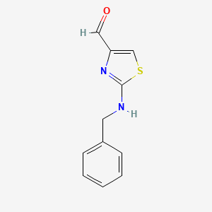 molecular formula C11H10N2OS B8419249 2-Benzylaminothiazole-4-carbaldehyde 