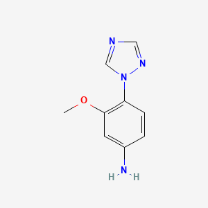 3-Methoxy-4-(1H-1,2,4-triazol-1-yl)benzenamine