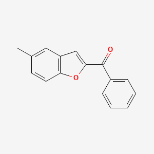 molecular formula C16H12O2 B8419270 2-Benzoyl-5-methylbenzofuran 